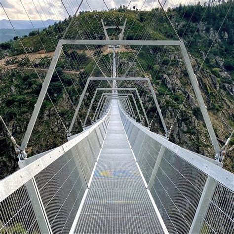 The Worlds Longest Pedestrian Suspension Bridge Opens In Portugal
