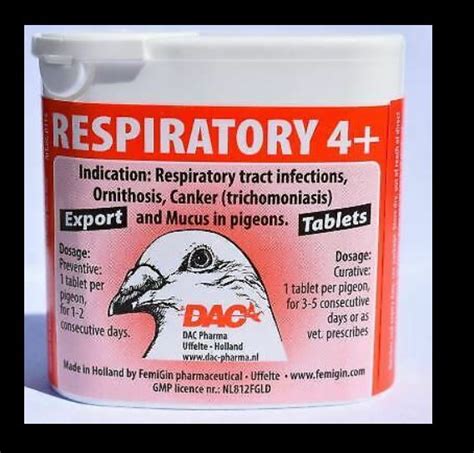 Dac Respiratory 4 50 Tabs For Racing Pigeon And Poultry The Poultry Coop