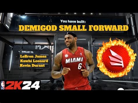SEASON NEW BEST SMALL FORWARD BUILD IN NBA K MOST OVERPOWERED DEMIGOD LEBRON JAMES BUILD