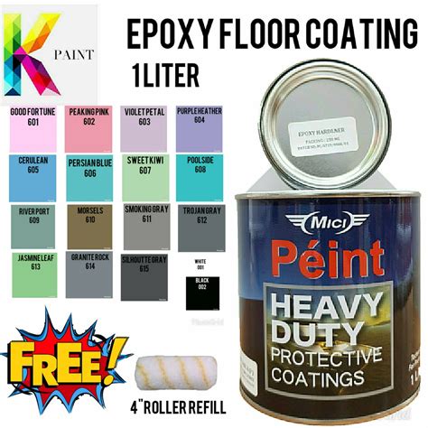 Great savings & free delivery / collection on many items. EPOXY FLOOR PAINT / CAT EPOXY LANTAI / 1L / Mici EPOXY ...
