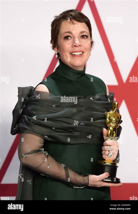 Olivia Colman Wins Best Actress Oscar In The Press Room At The 91st