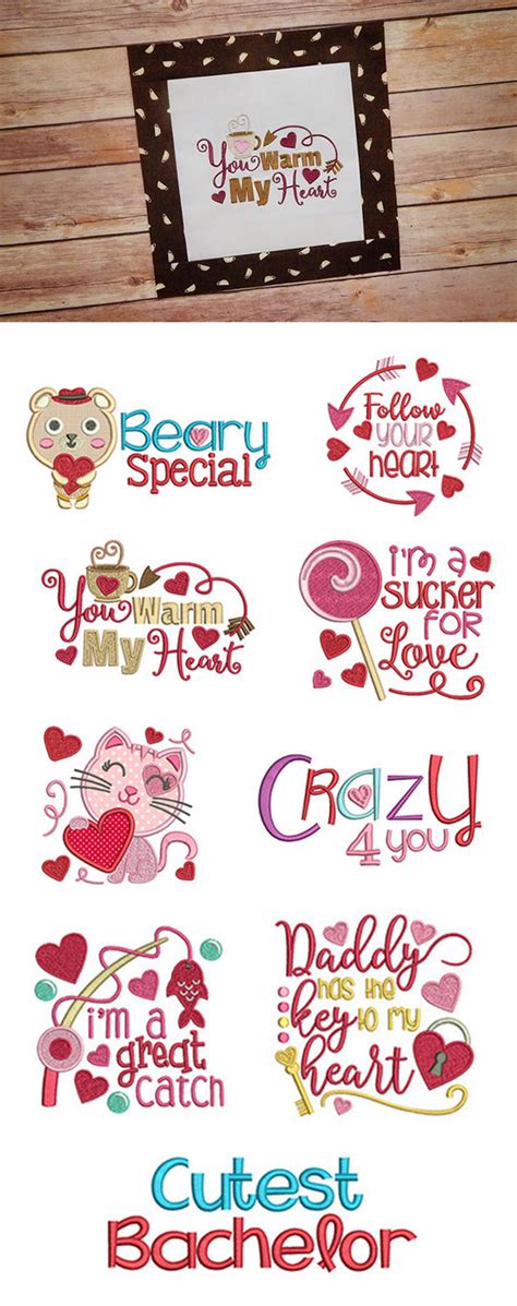 Our Valentines Word Art Set 1 Design Set Features 9 Adorable Designs