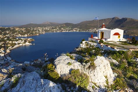 82918375 View Of Agia Marina Village On Leros Island In Greece My