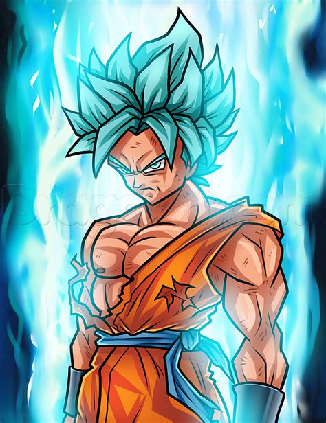 Son goku from dragonball z anime speed drawing time lapse art. Goku Super Saiyan Drawing at PaintingValley.com | Explore ...