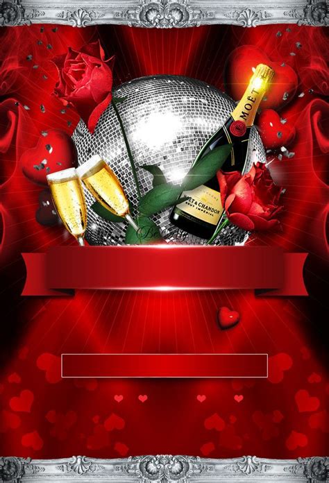Red Hot Valentine S Day Party Poster Background Material Artofit
