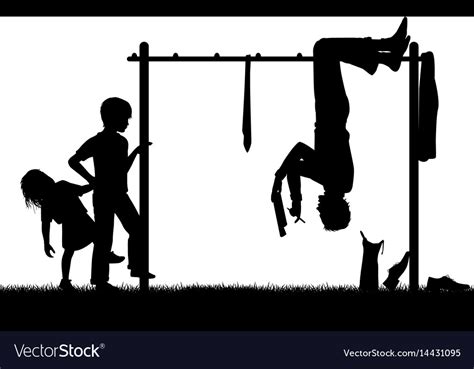 Playground Silhouette Royalty Free Vector Image