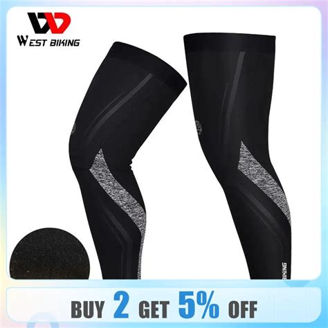 West Biking Warm Leg Sleeves Running Fitness Sports Gear Autumn Winter Plus Velvet Legwarmers