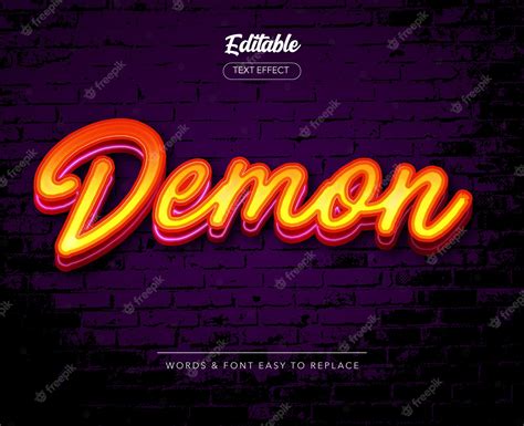 Premium Vector | Demonic Script Theme Style Vector Text Effect