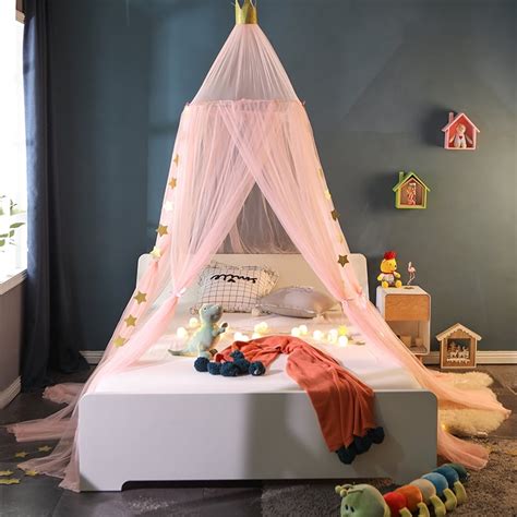 Baby Bed Canopy Round Dome Kids Indoor Outdoor Castle Play Tent