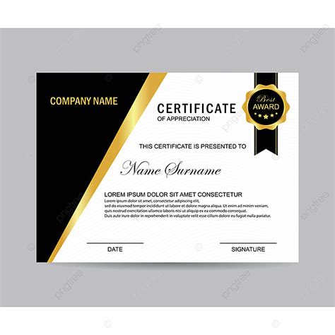 Modern Certificate Template For Free Download On Pngtree