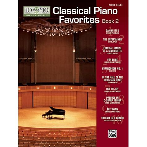 10 For 10 Sheet Music Classical Piano Favorites Bk2 Paperback