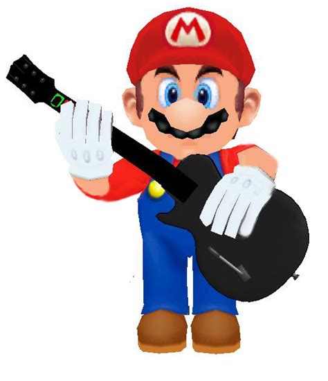 Mario Playing Guitar Hero By Nintendoangelo On Deviantart