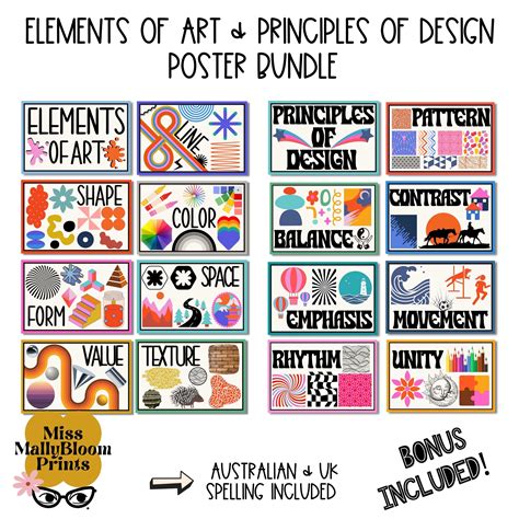 7 Elements Of Art Elements And Principles Art Bulletin Boards