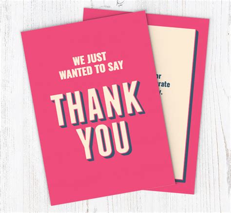 Create personalized thank you cards online with moo. Pink Thank You Cards | Personalise Online Plus Free Envelopes | Putty Print