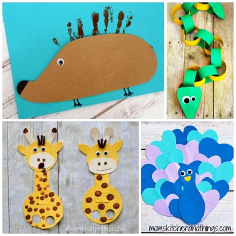 40 Fun Animal Crafts For Kids Moms Kitchen And Things