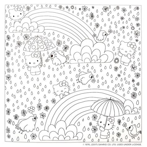 Best Friends Hello Kitty Coloring Page