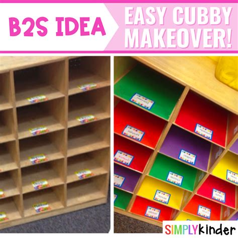 Cubby Makeover By Simply Kinder Simply Kinder