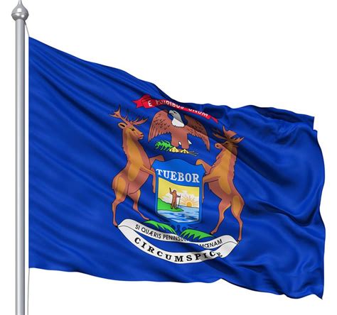 Michigan Flag Picture Michigan Flag Michigan Michigan State Flag
