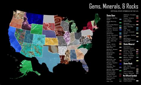 Mineral Map Of Usa World Of Light Map