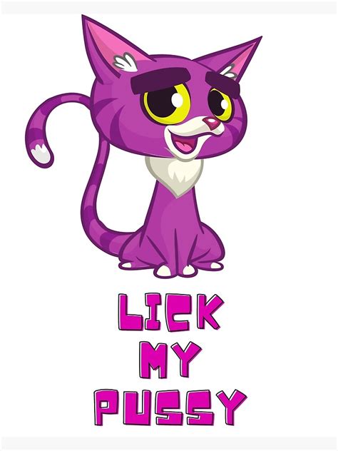 Lick My Pussy Merch By Davo Canvas Print By Davodesing Redbubble