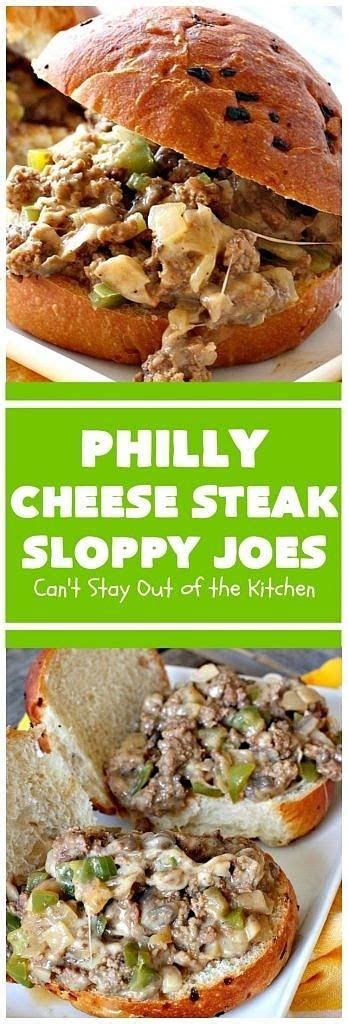 Learn how to make a philly cheese steak dip recipe! Philly Cheese Steak Sloppy Joes | Food