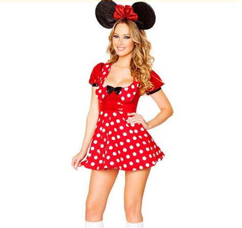 minnie mouse costumes adults halloween costumes for women party cosplay sexy minnie mouse dress