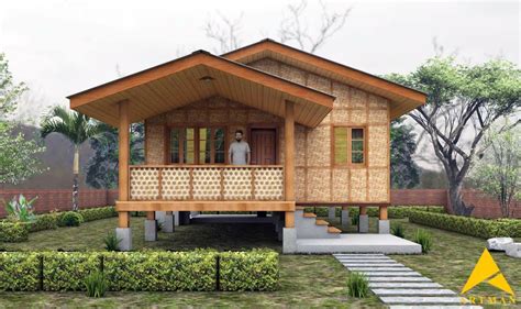 2 Storey Bahay Kubo Design Symbol