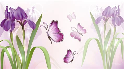 Iris Flower Wallpapers On Wallpaperdog