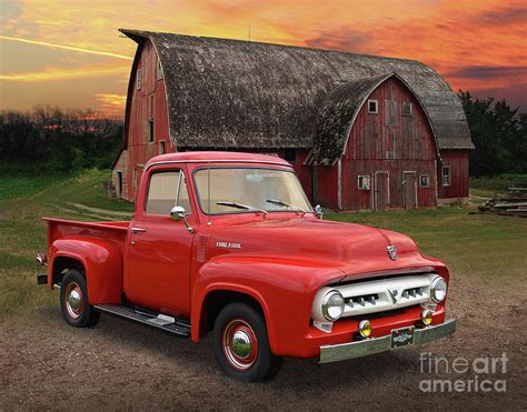 1953 Ford F 100 Pickup Photograph By Ron Long Pixels