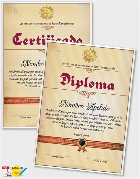 Diploma O Certificado Libre Modelo Ipdf