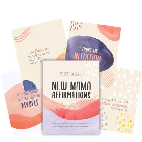 Buy New Mama Affirmations A Warm And Vibrant Deck Of 20 Uplifting