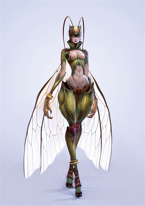 Artstation Insect Speedsculpt Elsa Yarkeeva Concept Art Characters Fantasy Character