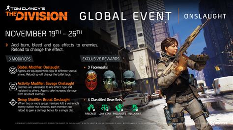 Tom Clancys The Division Global Event Onslaught Returns Steam News