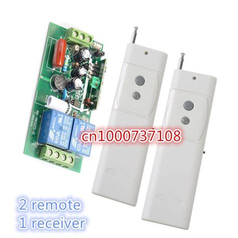 220v 2ch Rf Wireless Remote Control Switches 3000m High Power Long