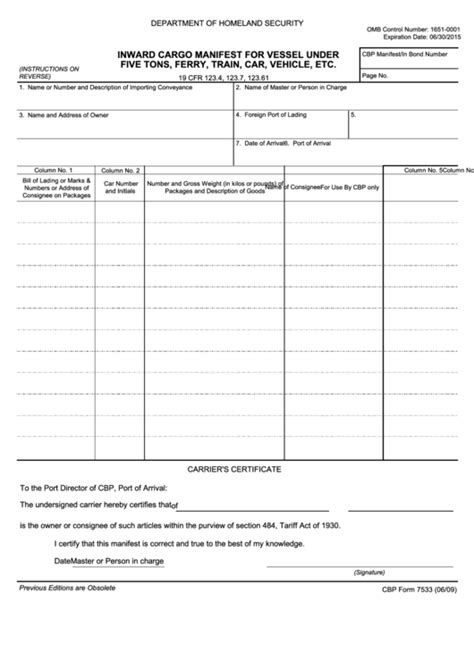 Cbp Form I 94w Customs And Border Protection