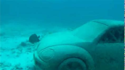 Underwater Museum Sunken Car Statue Youtube
