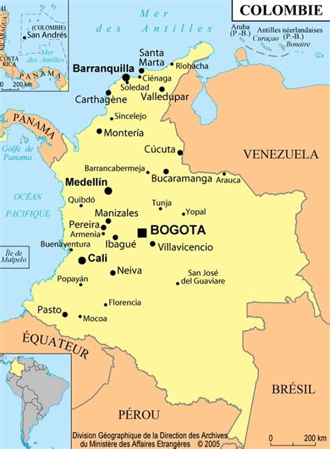 Colombie Informations Sur Le Pays Et Cartes