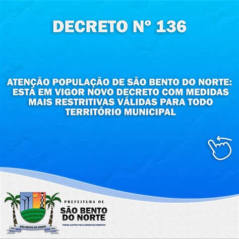 Prefeitura Municipal De São Bento Do Norte AtenÇÃo PopulaÇÃo De SÃo Bento Do Norte