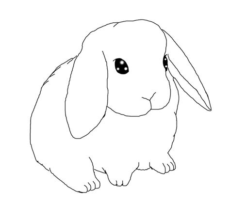 Lop Eared Bunny Lineart By Thistleflight On Deviantart