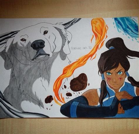 Avatar Kora With Her Polar Bear Dog By Orchideearts92 On Deviantart