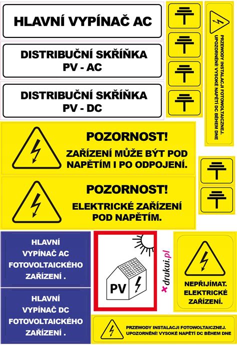 Nowe Wymogi Naklejki Elektryczne Fotowoltaika Pv Cena Opinie