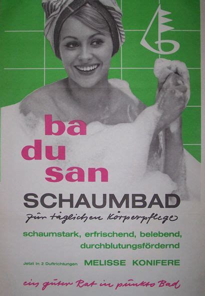 Plakat Mit Badusan Werbung Der Veb Gerana Kosmetik East