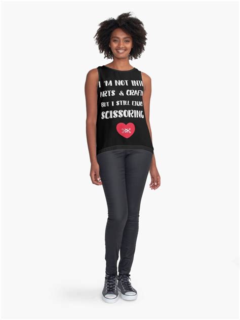 Im Not Into Arts And Crafts But I Enjoy Scissoring Tribadism Sleeveless Top By H44k0n Redbubble