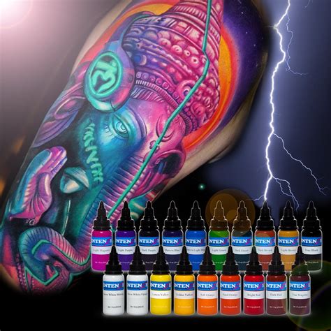 19 Color Tattoo Ink Set By Intenze Intenze Tattoo Ink