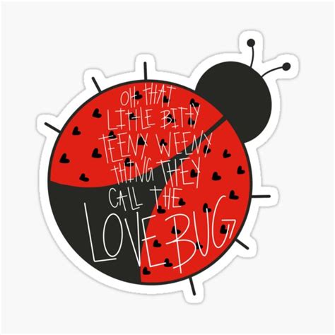 Love Bug Sticker For Sale By Kaleipeytonn Redbubble