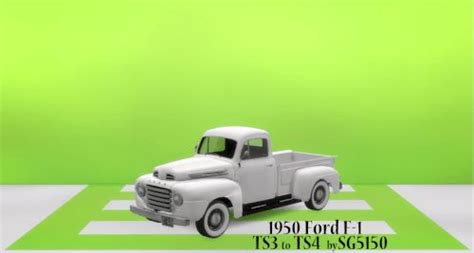 1950 Ford F 1 Car For The Sims 4 By Sg5150 Spring4sims Sims 4 Sims