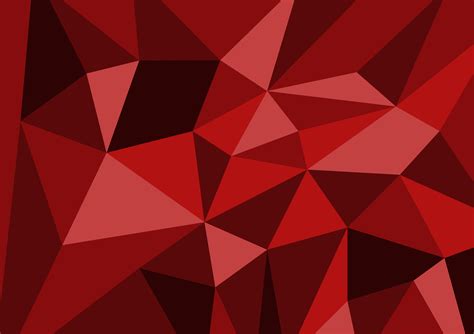 Red Color Polygon Abstract Background Technology Modern Vector