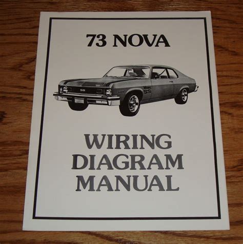 1973 Chevrolet Nova Wiring Diagram Manual 73 Chevy Ebay