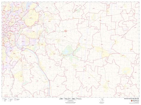 Clermont County Zip Code Map Ohio