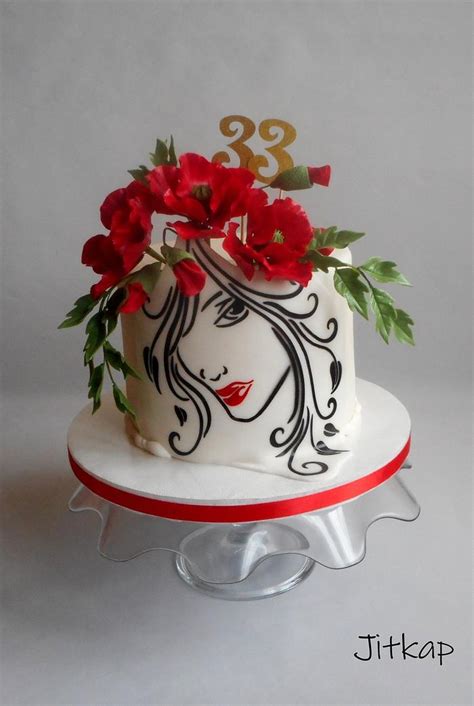Silhouette Birthday Cake Decorated Cake By Jitkap Cakesdecor